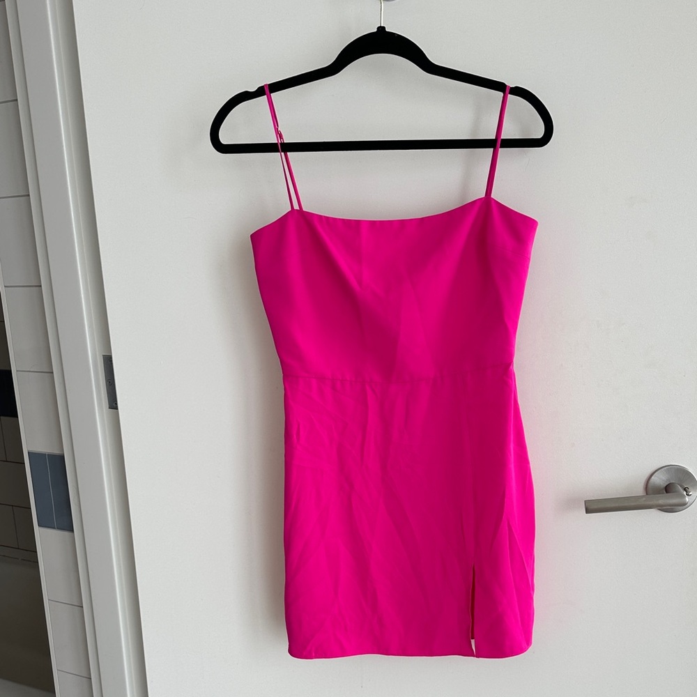 Amanda Uprichard Hot Pink Mini Dress